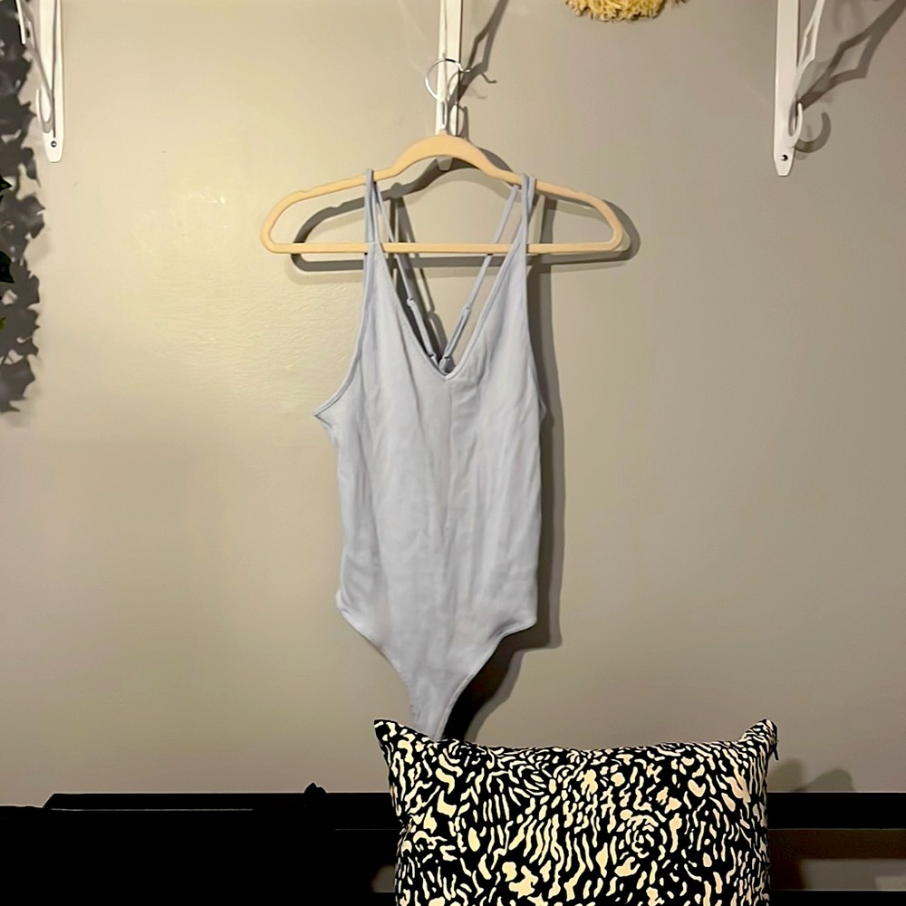 Forever 21 Baby Blue Bodysuit